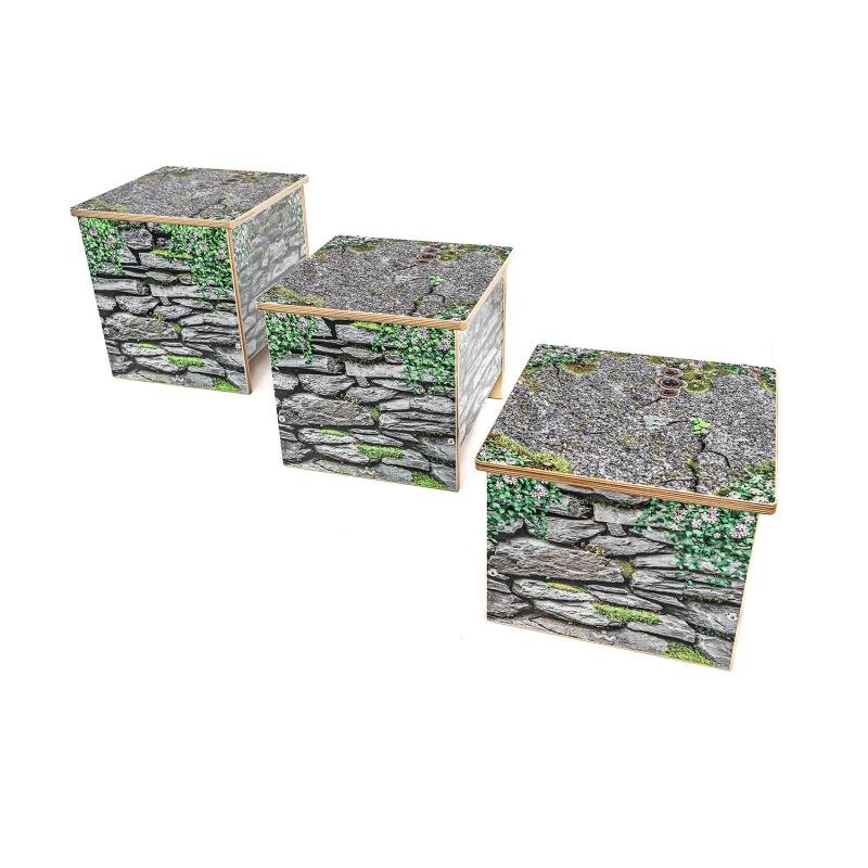 Whitney Brothers Nature View Stone Wall Seat 10H - (WB0764) - SchoolOutlet