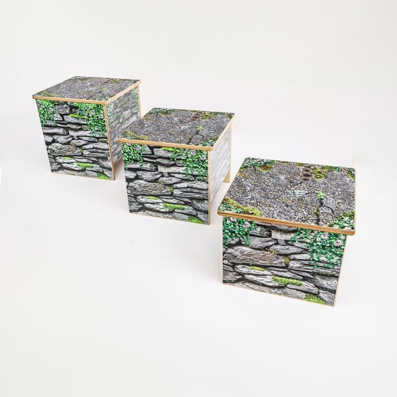 Whitney Brothers Nature View Stone Wall Seat 12H - (WB0765) - SchoolOutlet