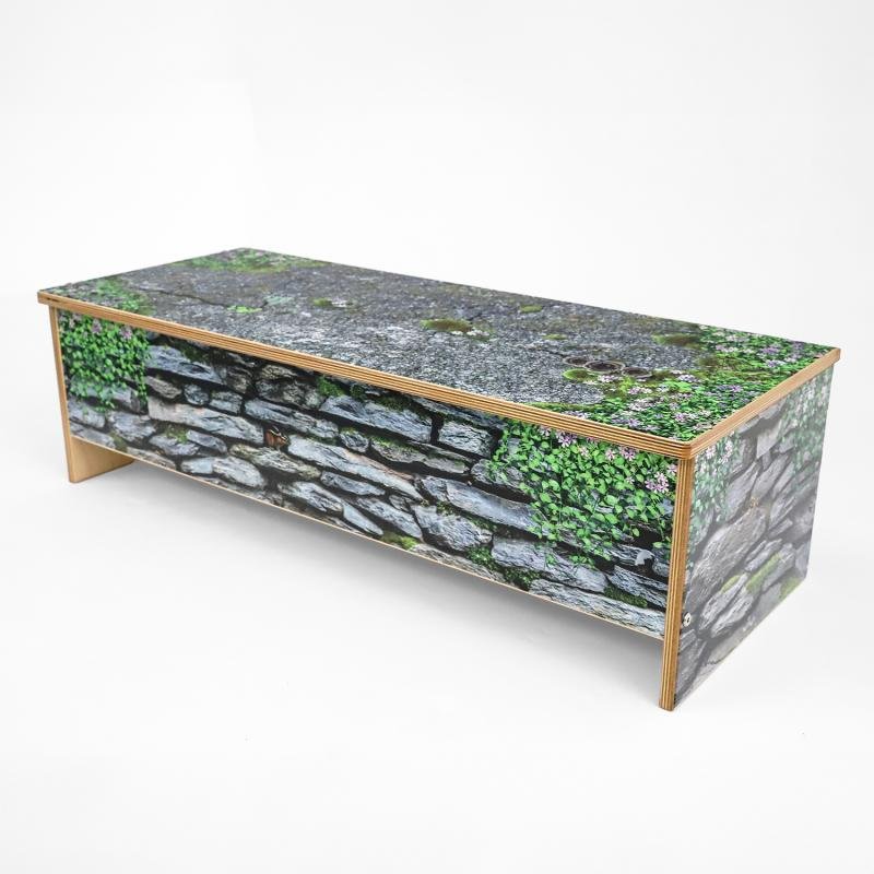 Whitney Brothers Nature View Stone Wall Bench 10H - (WB0954) - SchoolOutlet