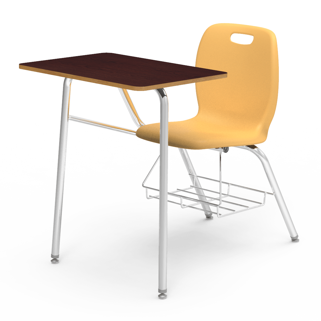 Virco N2 Series Combo School Desk - Hard Plastic Top (Virco N240BRM)