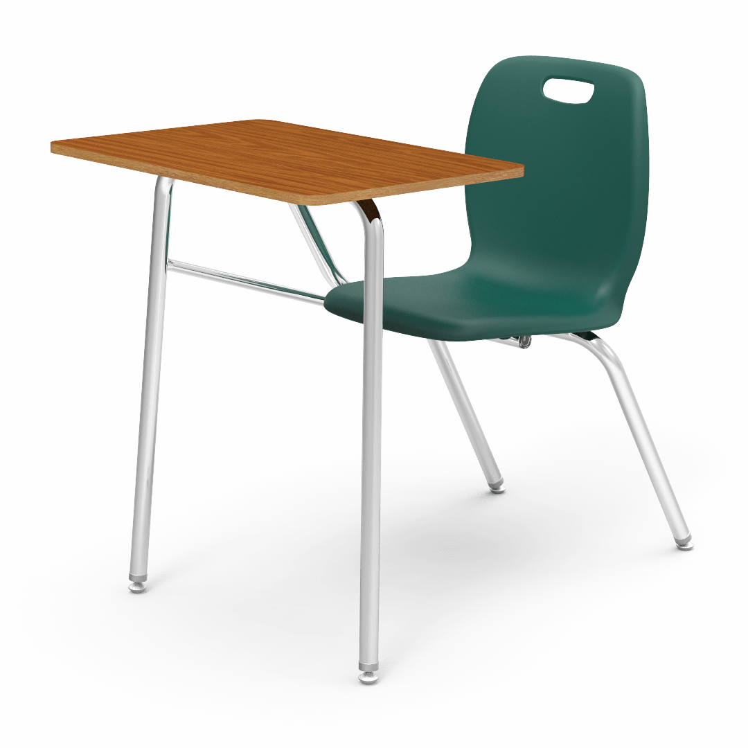 Virco N2 Series Combo School Desk - Hard Plastic Top - No Bookrack (Virco N240NBRM)