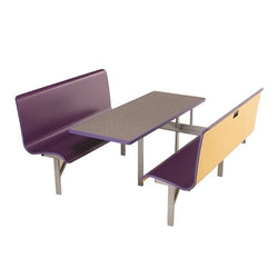 AmTab Booth Seating with Table - Package - 48"W x 72"L x 38"H  (AMT-MWBSP244)