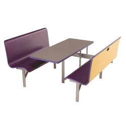 AmTab Booth Seating with Table - Package - 60"W x 72"L x 38"H  (AMT-MWBSP245)