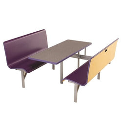 AmTab Booth Seating with Table - Package - 48"W x 80"L x 38"H  (AMT-MWBSP304)