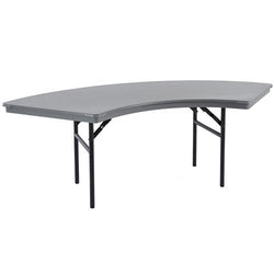 AmTab Dynalite Featherweight Heavy-Duty ABS Plastic Folding Table - Serpentine - 30"W x 60"L x 29"H  (AmTab AMT-SE305DL)