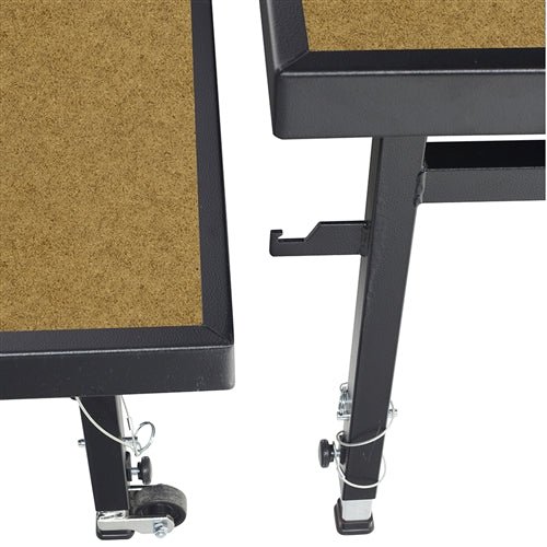 AmTab Fixed Height Stage - Hardboard Top - 48"W x 48"L x 24"H (AmTab AMT-ST4424H) - SchoolOutlet