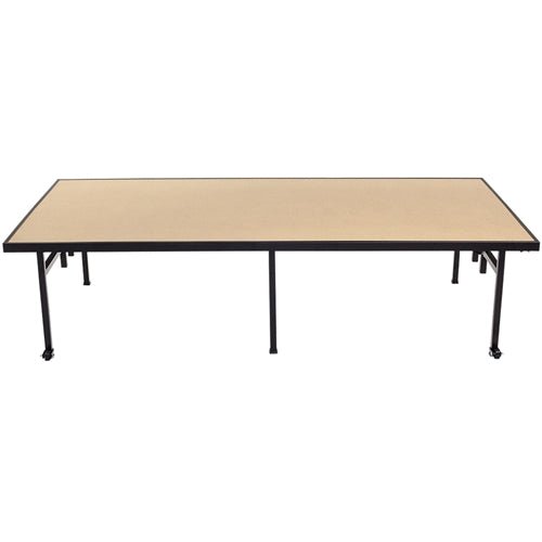 AmTab Fixed Height Stage - Hardboard Top - 48"W x 48"L x 24"H (AmTab AMT-ST4424H) - SchoolOutlet