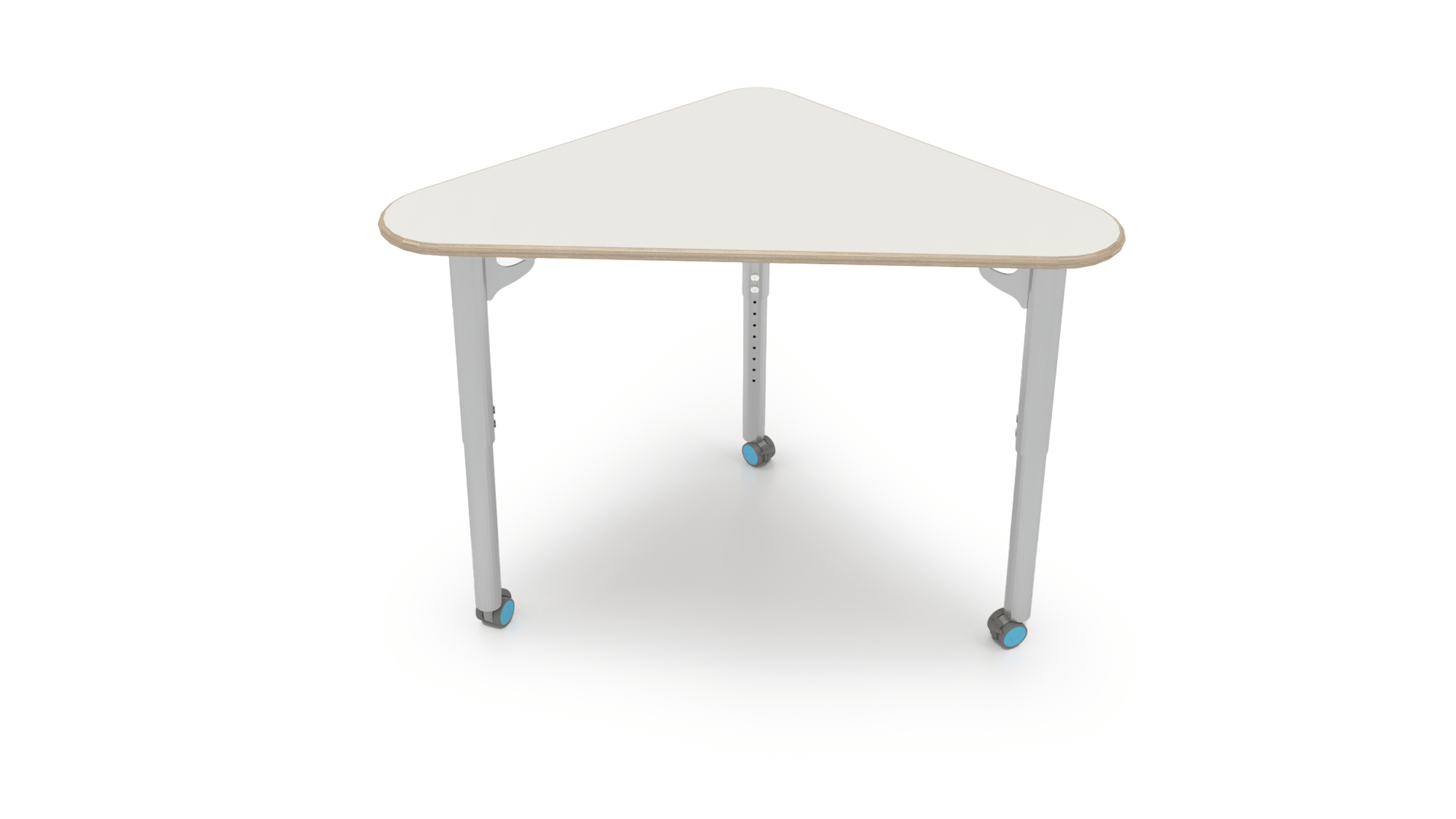 CEF ESTO Triangle Student Desk 41" x 25.25" High-Pressure Laminate Top on Baltic Birch and Adjustable Height Legs - SchoolOutlet
