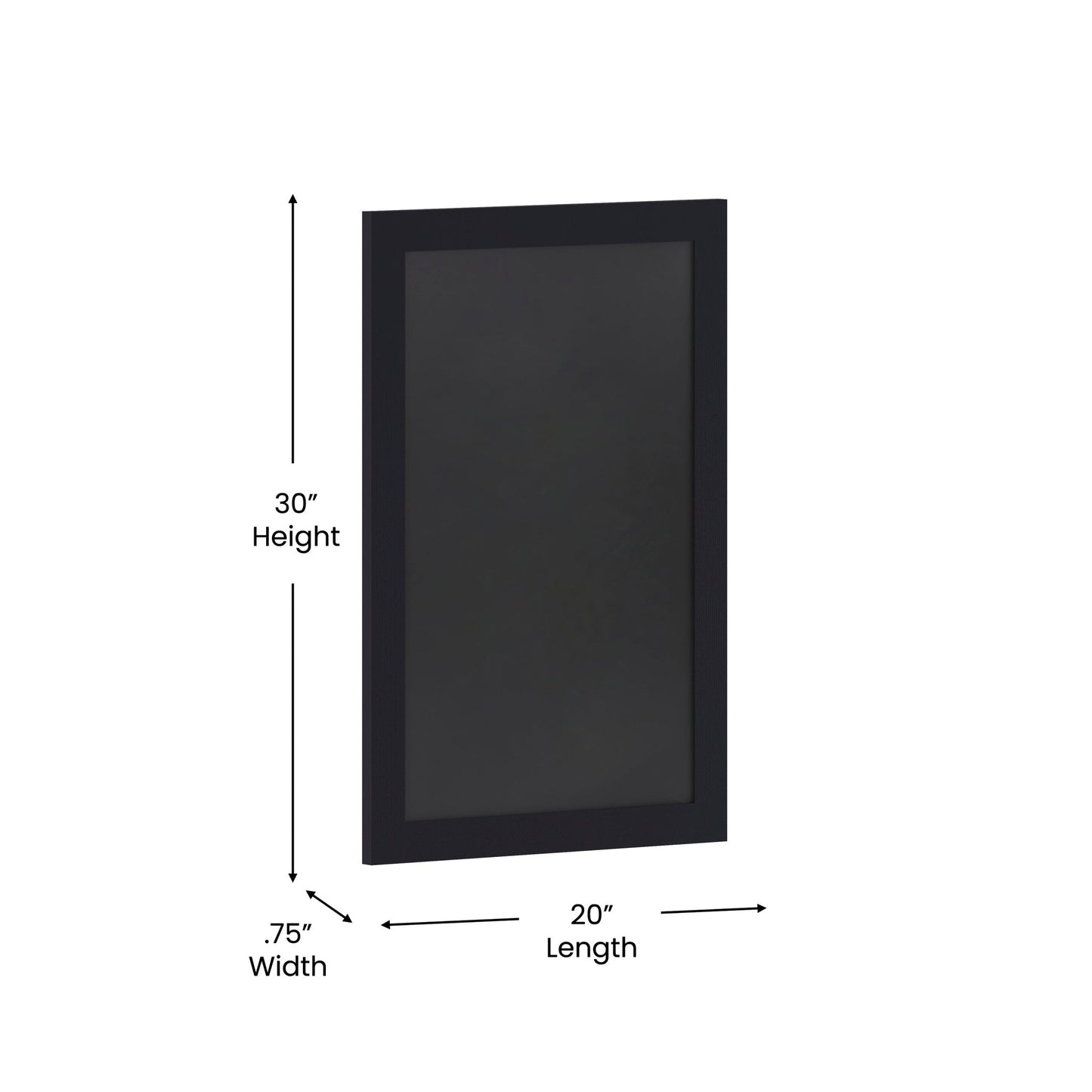 Canterbury 20" x 30" Wall Mount Magnetic Chalkboard Sign with Eraser, Hanging Wall Chalkboard Memo Board for Home, School, or Business - SchoolOutlet