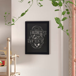 Canterbury 18" x 24" Wall Mount Magnetic Chalkboard Sign with Eraser, Hanging Wall Chalkboard Memo Board for Home, School, or Business