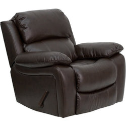 Flash Furniture Brown Leather Rocker Recliner(FLA-MEN-DA3439-91-BRN-GG)