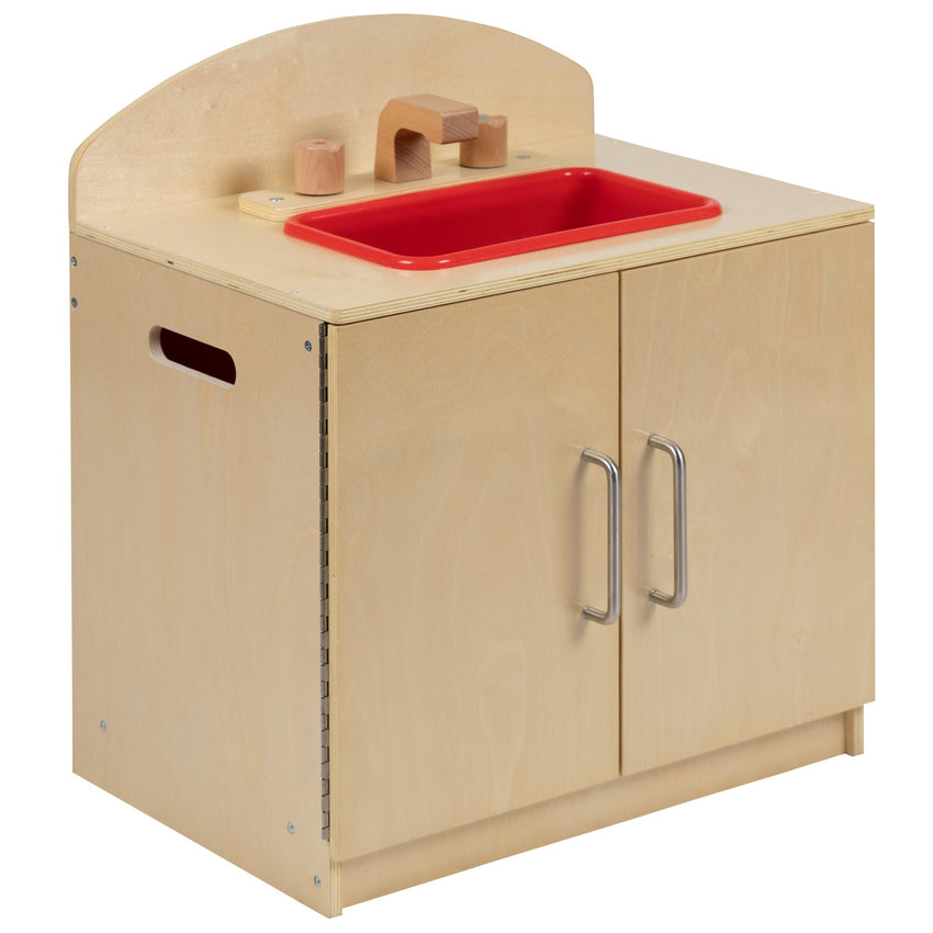 Hercules Children's Wooden Kitchen Sink for Commercial or Home Use - Safe, Kid Friendly Design - SchoolOutlet