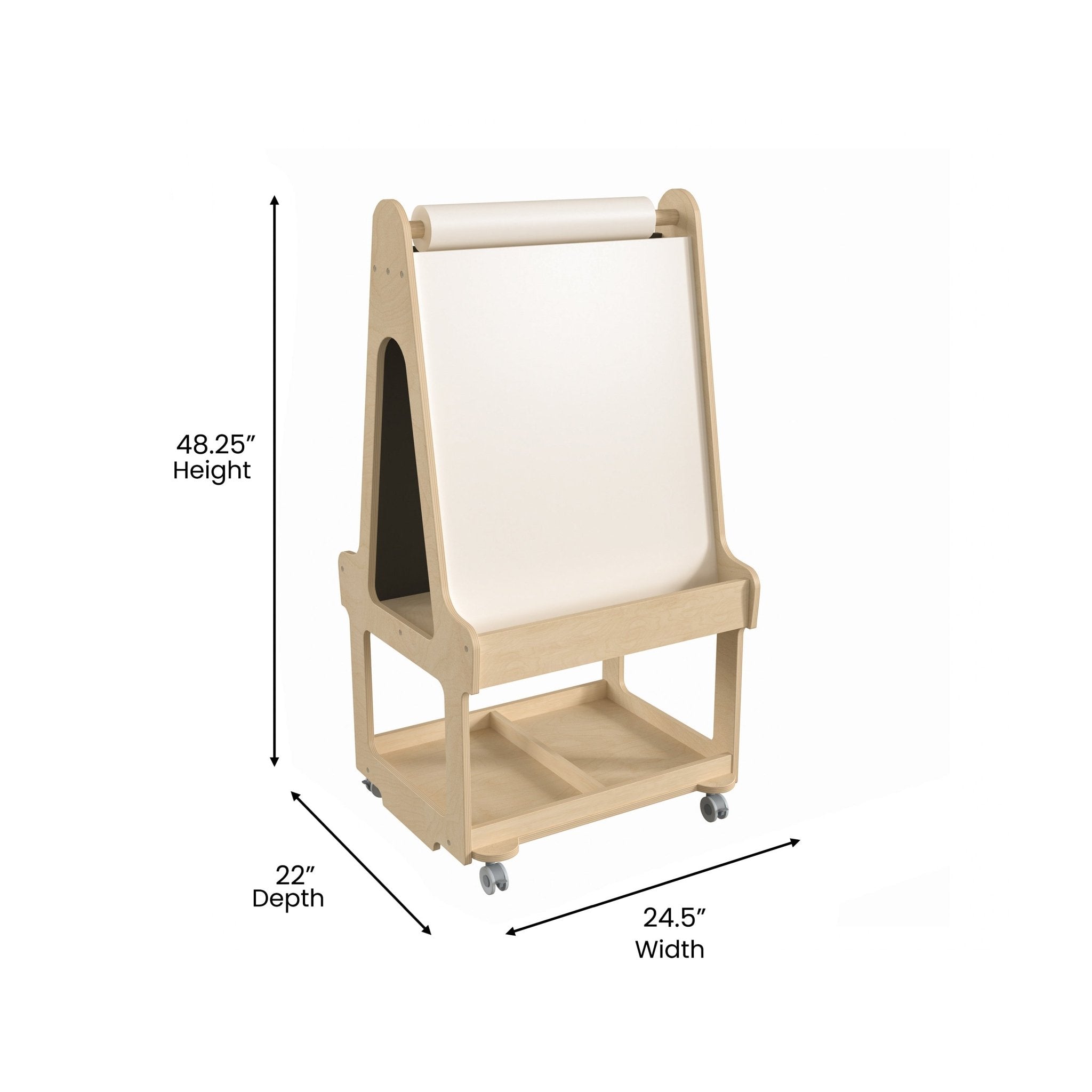 Woodcraft Dual Sided Easel and buying Storage Shelf Artist Painting