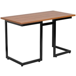 Flash Furniture Cherry Computer Desk with Black Frame(FLA-NAN-JN-2811-GG)