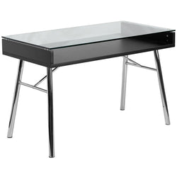 Flash Furniture Computer Desk with Silver Frame(FLA-NAN-JN-2966-GG)