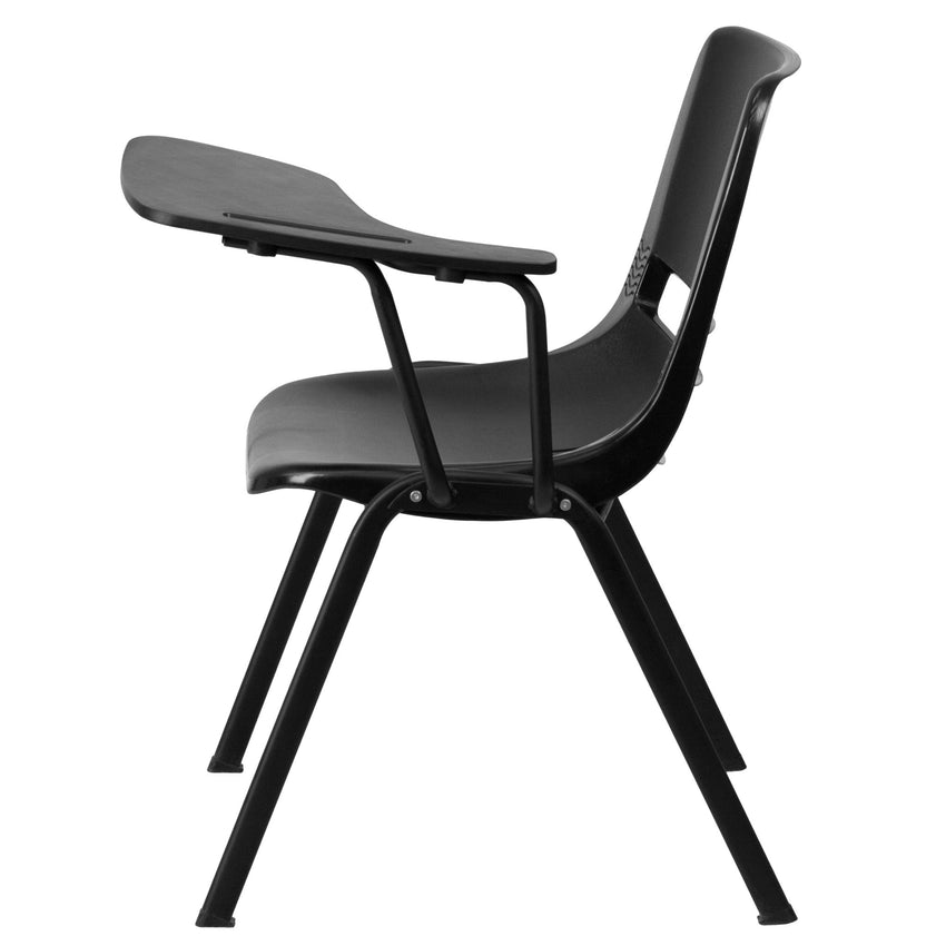 HERCULES Ergonomic Shell Chair with Left Handed Flip-Up Tablet Arm - SchoolOutlet