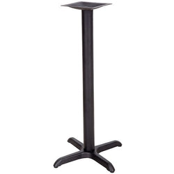 Flash Furniture 22'' x 22'' Restaurant Table X-Base with 3'' Dia. Bar Height Column(FLA-XU-T2222-BAR-GG)