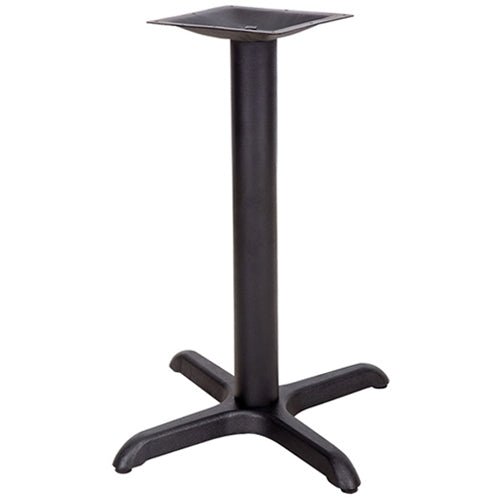 Flash Furniture 22'' x 22'' Restaurant Table X-Base with 3'' Dia. Table Height Column(FLA-XU-T2222-GG) - SchoolOutlet