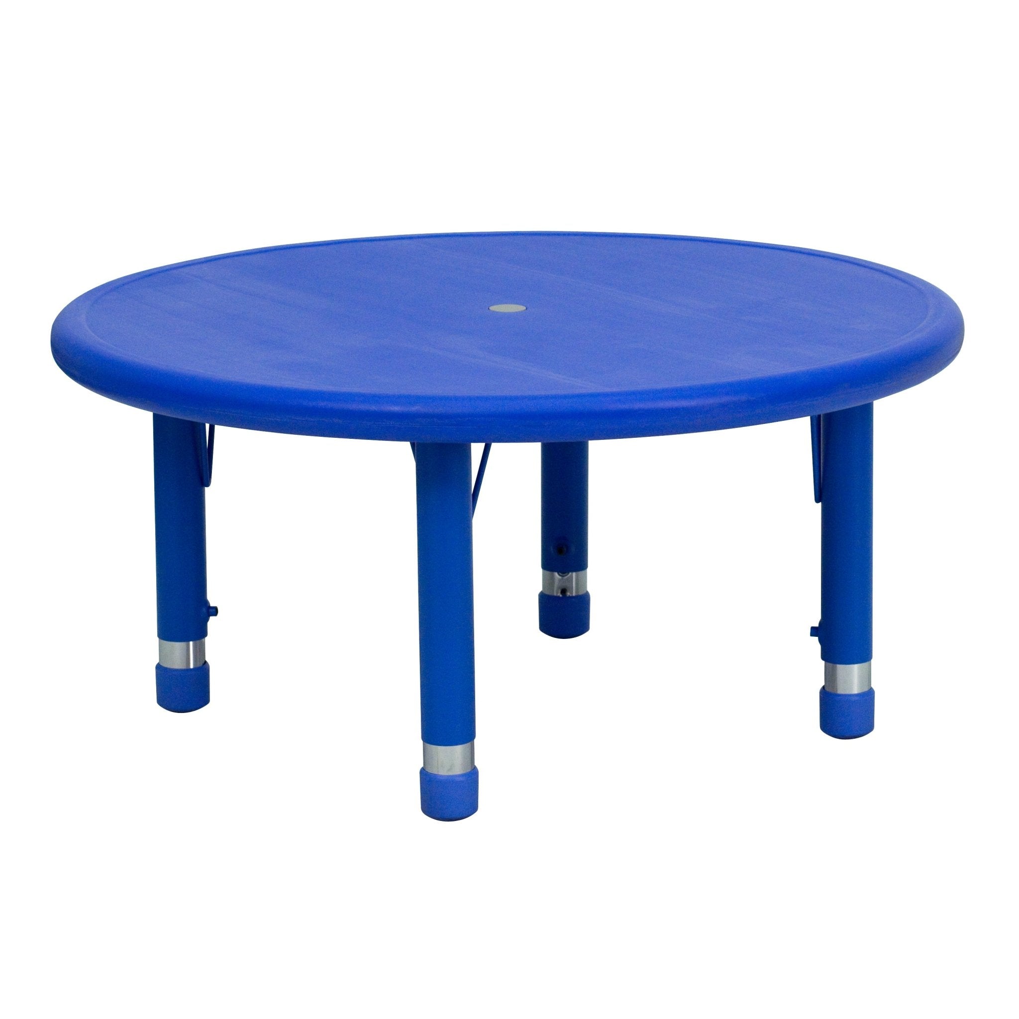 Wren 33 Round Plastic Height Adjustable Activity Table SchoolOutlet