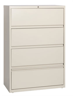 Hirsh 36 inch Wide 4 Drawer Metal Lateral File Cabinet with Roll-Out Shelves for Home and Office, Holds Letter, Legal and A4 Hanging Folders