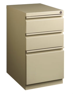 Hirsh 20" Deep Mobile Pedestal File Cabinet 3 Drawer Box-Box-File, Letter Width