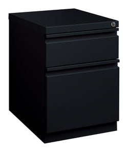 Hirsh 20" Deep Mobile Pedestal File Cabinet 2 Drawer Box-File, Letter Width