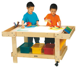 Jonti-Craft Creative Caddie Light Table - Standard with Two Bins 55" (Jonti-Craft JON-58505JC)