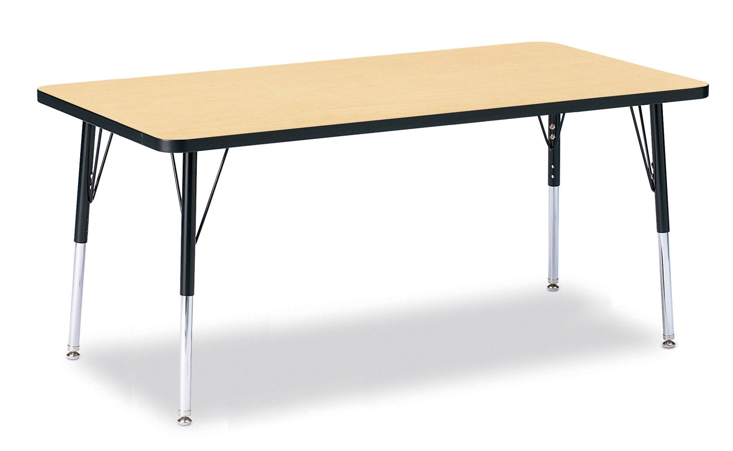 Jonti-Craft Rectangle Activity Table with Heavy Duty Laminate Top (30" x 60") Height Adjustable Legs - 4th Grade to Adult - SchoolOutlet