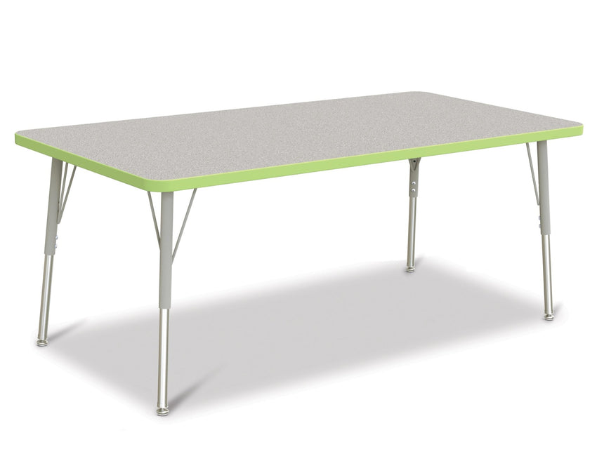 Jonti-Craft Rectangle Activity Table with Heavy Duty Laminate Top (30" x 60") Height Adjustable Legs - 4th Grade to Adult - SchoolOutlet