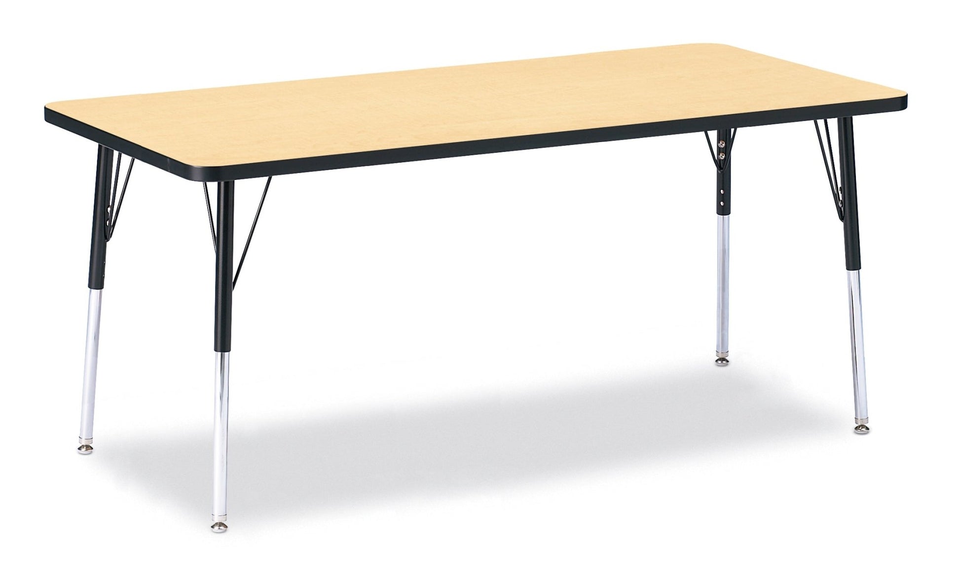 Jonti-Craft Rectangle Activity Table with Heavy Duty Laminate Top (30" x 72") Height Adjustable Legs - 4th Grade to Adult - SchoolOutlet