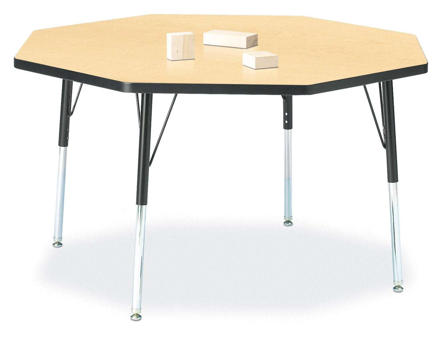 Jonti-Craft Octagon Activity Table with Heavy Duty Laminate Top and Height Adjustable Legs - 4th Grade to Adult - SchoolOutlet
