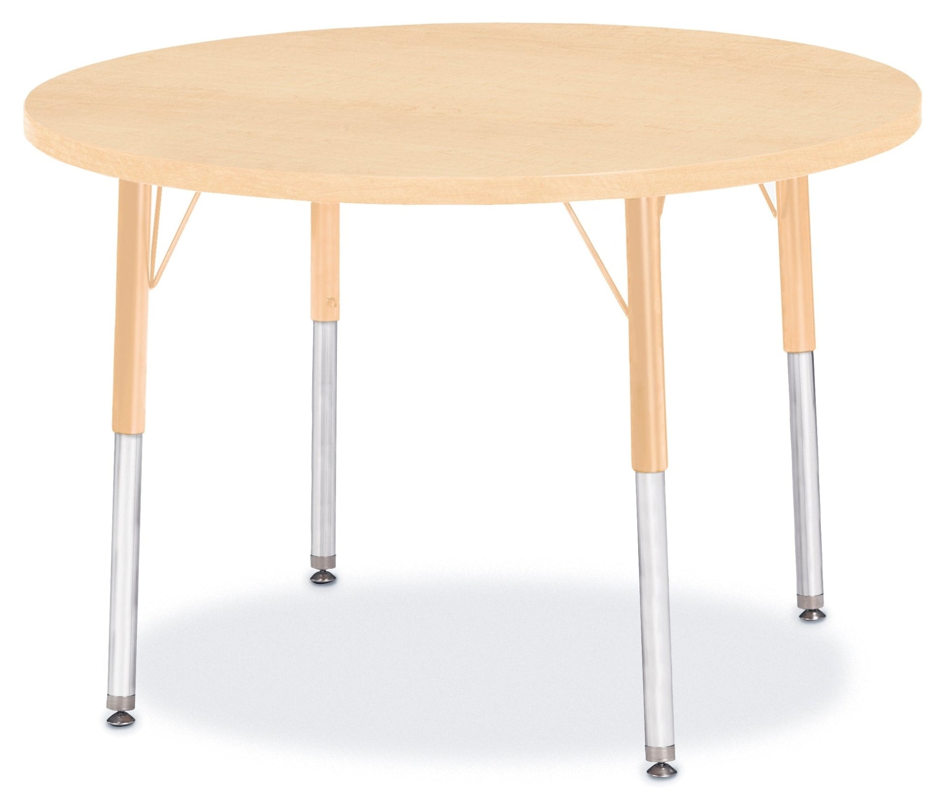 Jonti-Craft Round Activity Table with Heavy Duty Laminate Top 36" Diameter - Height Adjustable Legs - 4th Grade to Adult - SchoolOutlet
