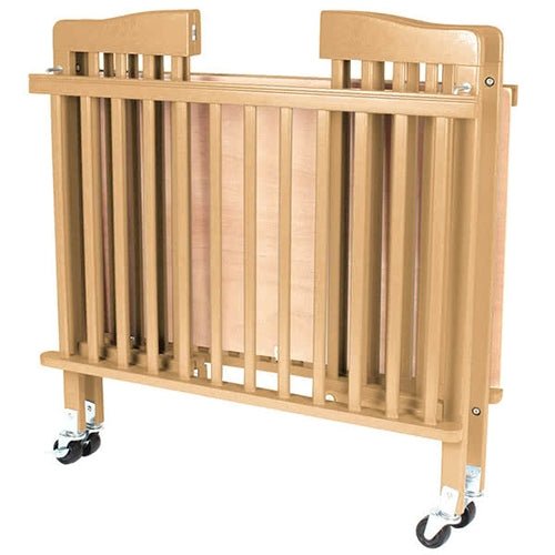 L.A. Baby Little Wood Crib Mini Portable Folding Wood Crib CW 883A SchoolOutlet