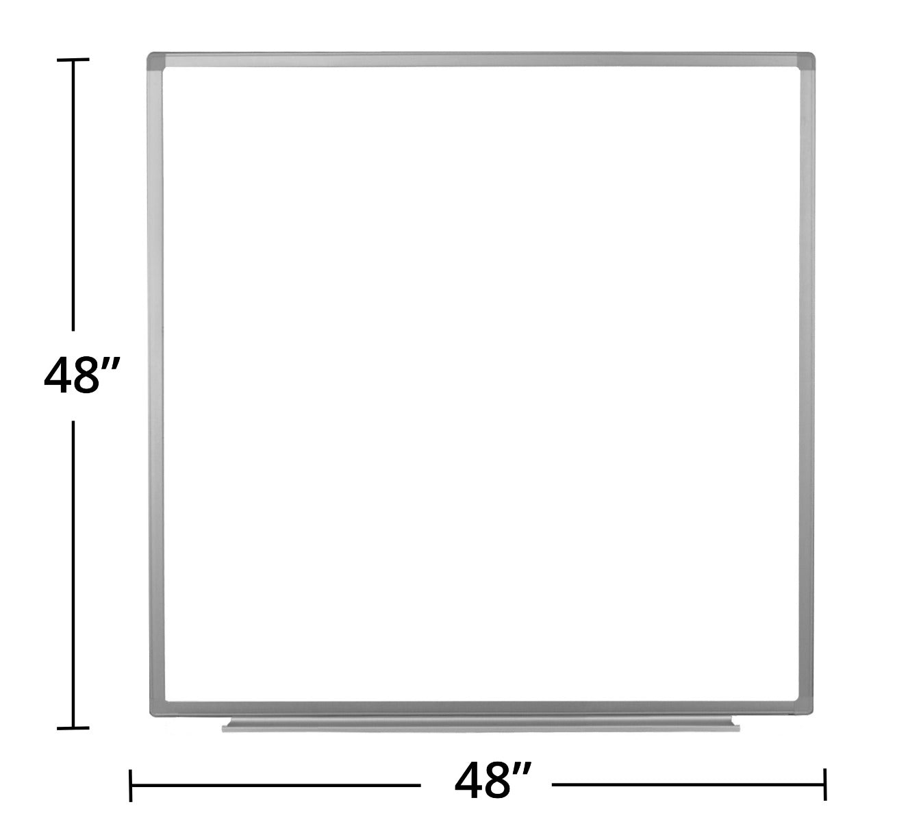 Luxor Wall-Mounted Magnetic Whiteboard 48 X 48 (LUX-WB4848W) – SchoolOutlet