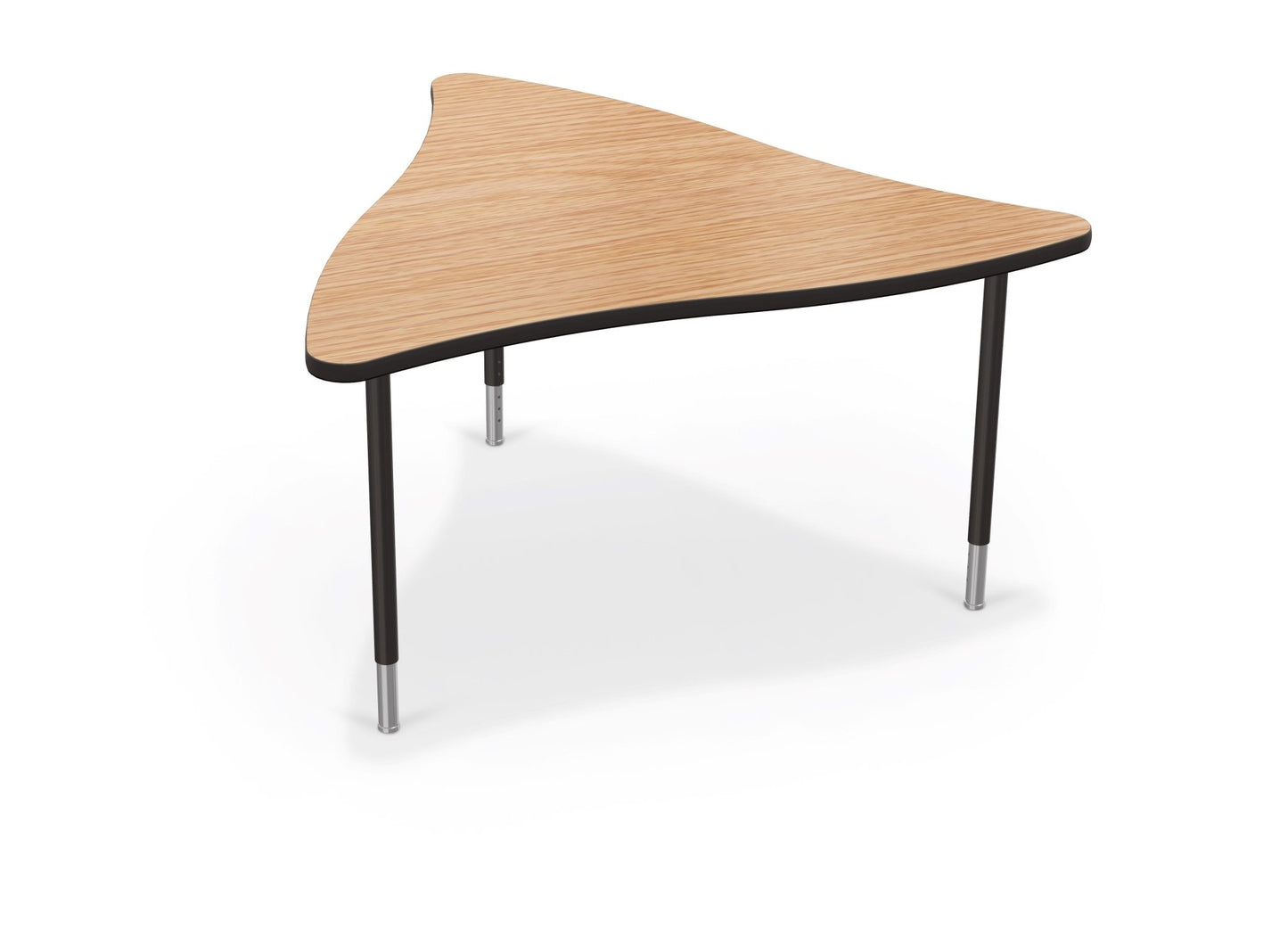 Mooreco Creator Configurable Tables - Triangle - Black Edgeband - Black Legs (Mooreco 1633K1) - SchoolOutlet