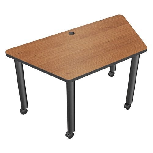 Mooreco Modular Conference Table - Trapezoid - 58"W x 29"D - Black Edgeband (Mooreco 27744) - SchoolOutlet