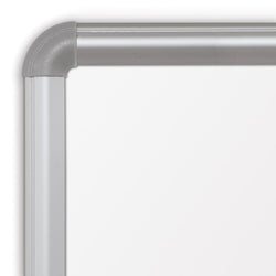 Mooreco Magnetic Porcelain Steel Markerboard with Presidential Silver Trim - 1.5'H x 2'W (MOR-2H2PA)