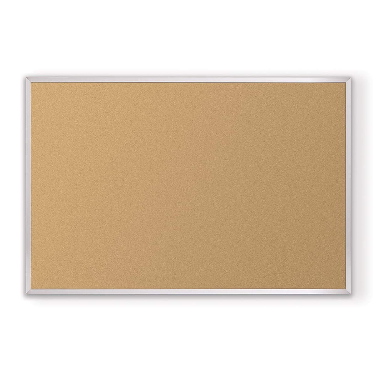 Mooreco Natural Add - Cork Tackboard - Aluminum Trim - 3'H x 4'W (MOR-302AC) - SchoolOutlet