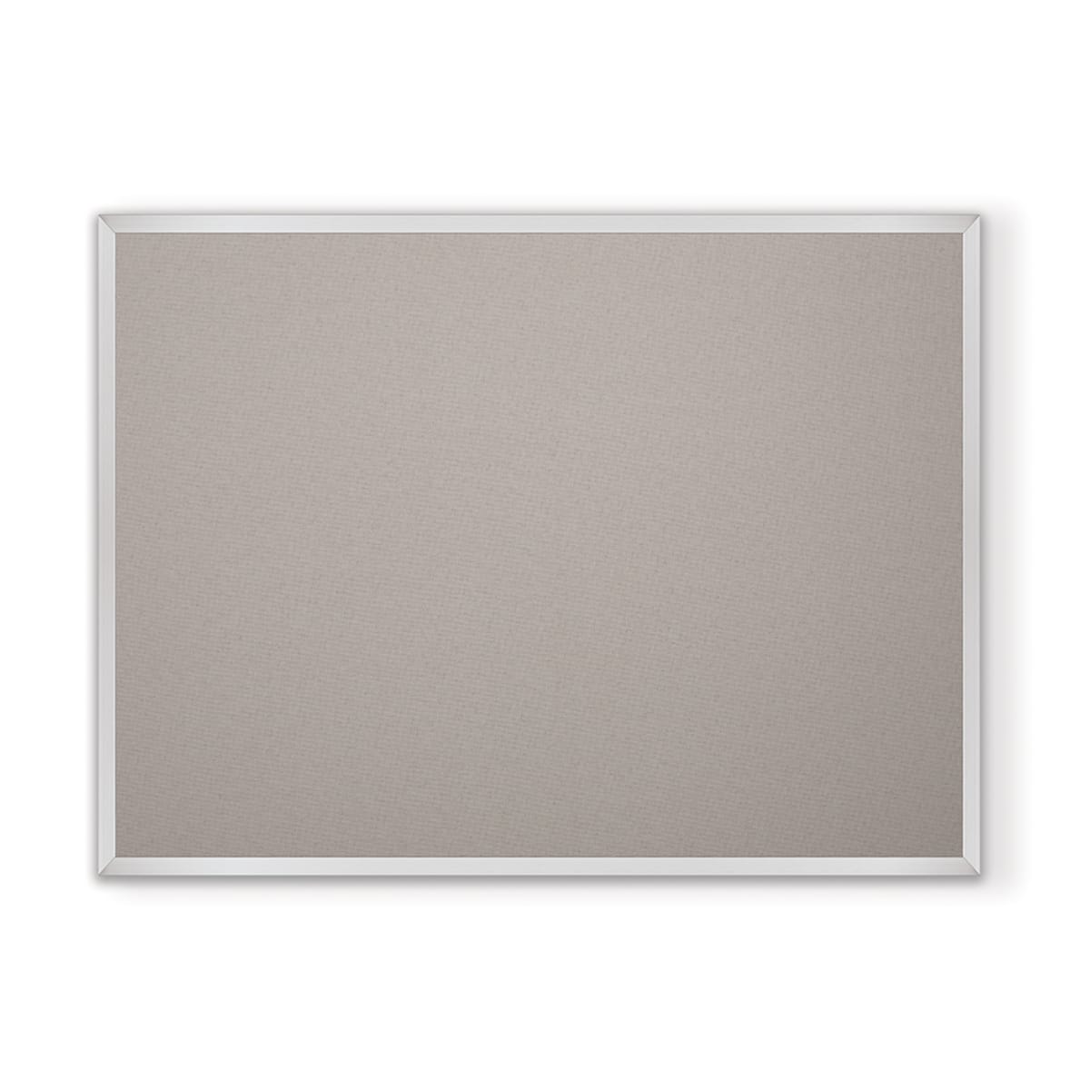 Mooreco Fabric Cork - Plate Tackboard - Aluminum Trim - 4'H x 6'W (MOR-333AG) - SchoolOutlet