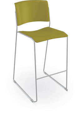 Mooreco Akt Stacking Stool with Wire Frame 29.45" Seat Height
