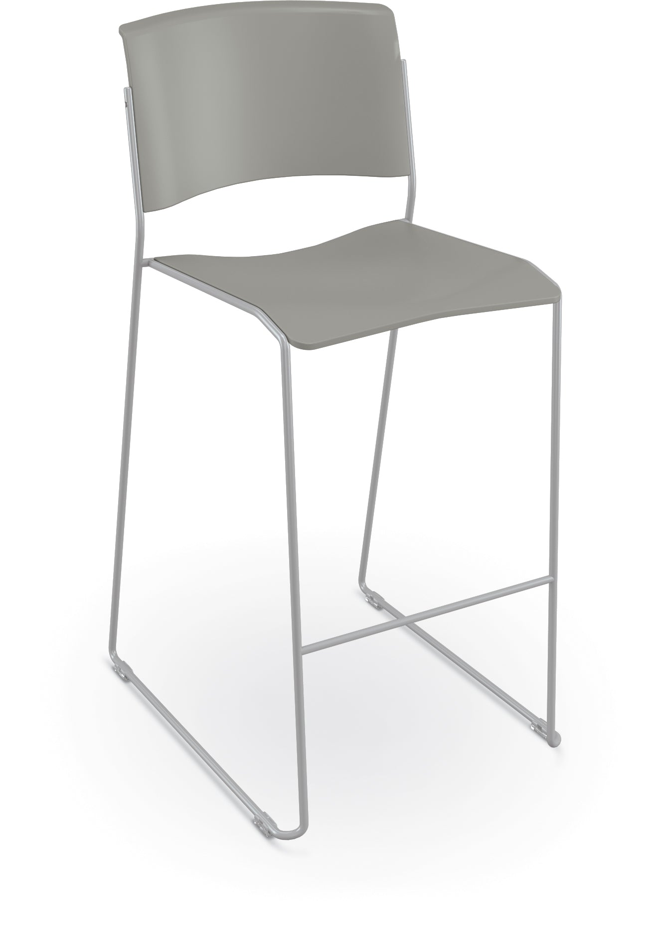 Mooreco Akt Stacking Stool with Wire Frame 29.45" Seat Height - SchoolOutlet