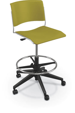 Mooreco Akt 5-Star Stool - Seat Adjusts from 23.5" to 30.5"