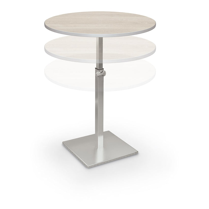 Height Adjustable Height Bistro Table (Round) - 32"W x 32"D x 30"-38"H - 91189 - SchoolOutlet