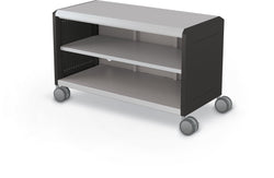 Mooreco Compass Cabinet Maxi H1 Standard Back and Side Panels, No Doors with Shelves and Casters (MOR-A3A1X1D1X0)