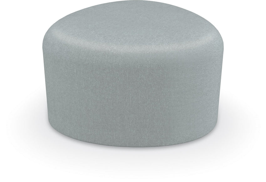 Mooreco Akt Soft Seating Lounge Small Ottoman - Grade 02 Fabric and Powder Coated Sled Legs - SchoolOutlet