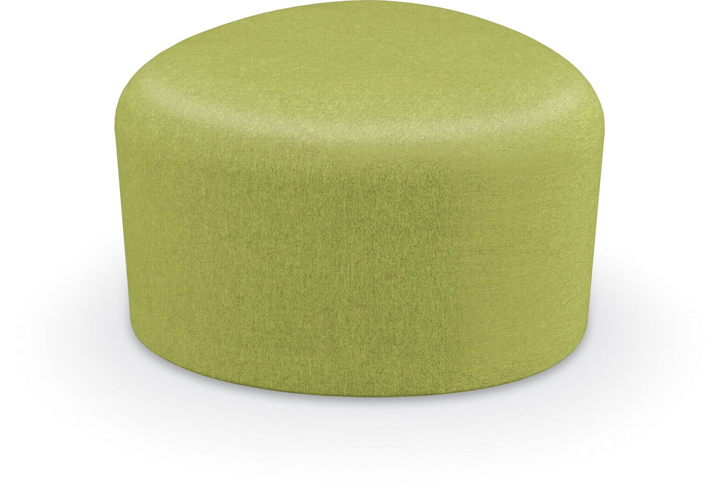 Mooreco Akt Soft Seating Lounge Small Ottoman - Grade 02 Fabric and Powder Coated Sled Legs - SchoolOutlet