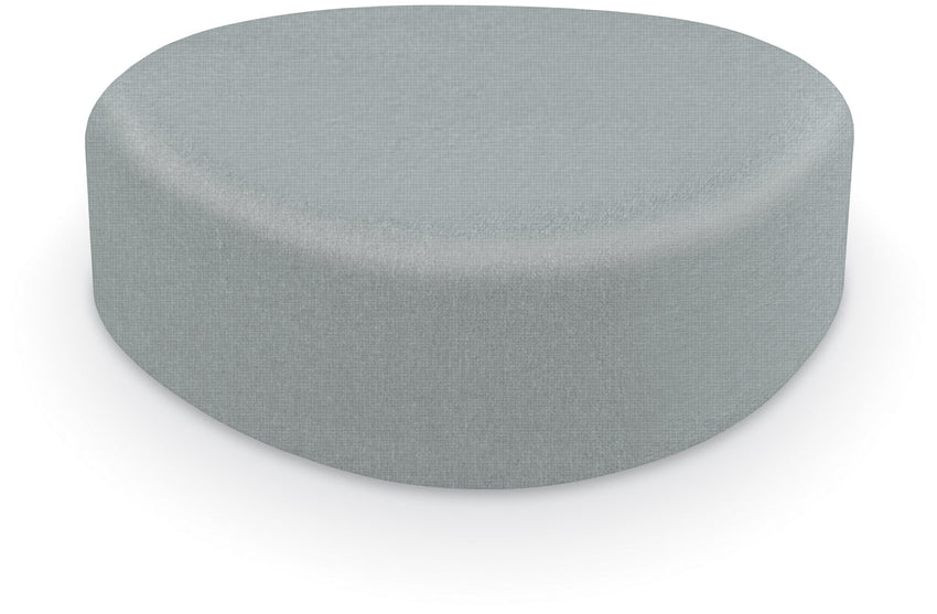 Mooreco Akt Soft Seating Lounge Large Ottoman - Grade 02 Fabric and Powder Coated Sled Legs - SchoolOutlet