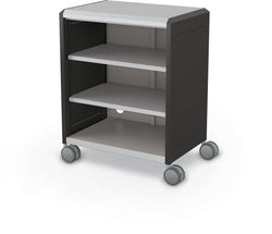 Mooreco Compass Cabinet Midi H2 Standard Back and Side Panels, No Doors with Shelves and Casters (MOR-B2A1X1D1X0)