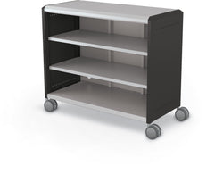 Mooreco Compass Cabinet Maxi H2 Standard Back and Side Panels - No Doors with Shelves  and Casters (MOR-B3A1X1D1X0)