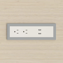 Mooreco Face-Up Electrical Unit for Soft Seating or Laminate Tops (MOR-E3)